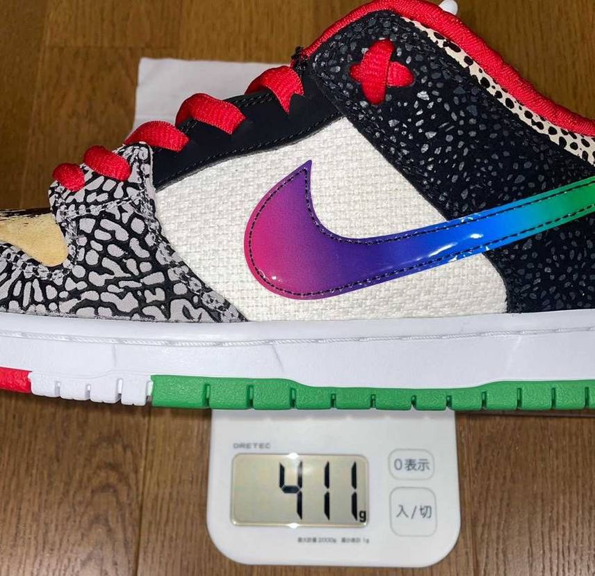 重量測定②です。参考にどうぞ。
・DUNK SB What The P