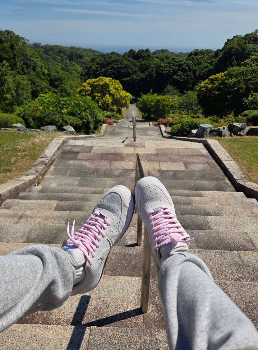 梅雨の合間の☀️晴れ間に
SB1👟ファーストモデル履いてみた😊
淡いピンク🩷