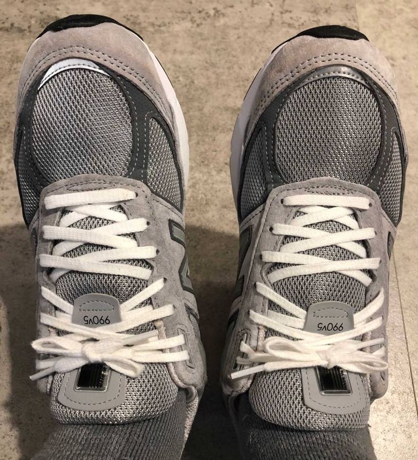 今日は珍しくM990V5(GL5)です♪昨日踵の裏側の垂直に当たる部分のあたり具