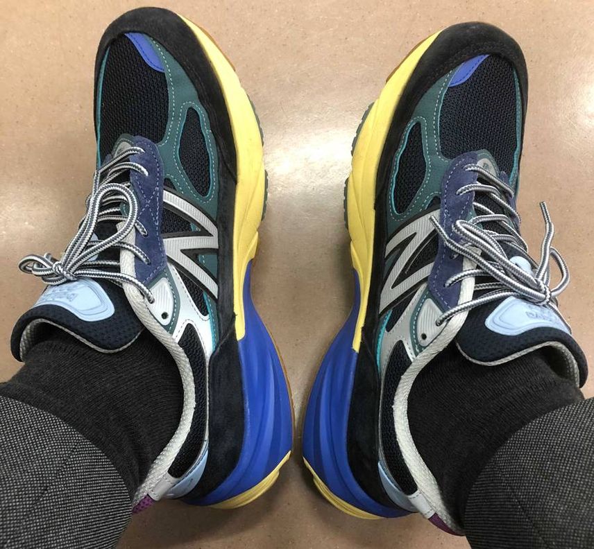 昨日の月曜通勤はAC6👟一昨日、日曜の998がフィット感抜群だったことを改めて