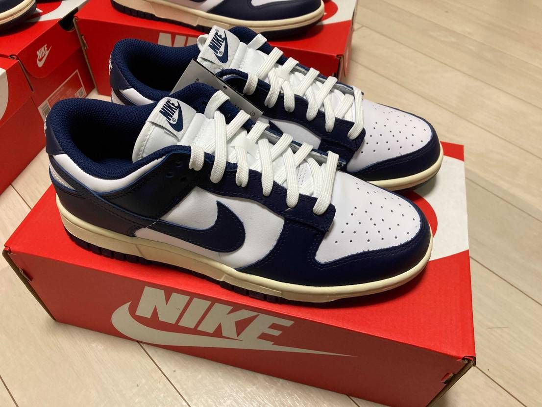Dunk Low Vintage Navy 到着。
ミッドソールがセイルだが、