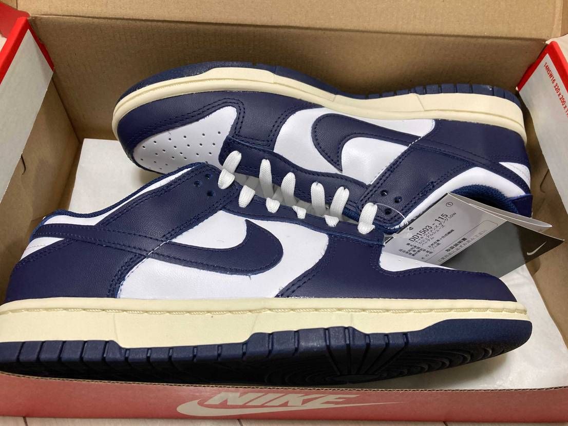 Dunk Low Vintage Navy 到着。
ミッド