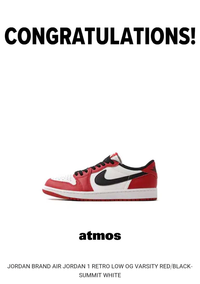 アトモスログイン出来なくてギリギリでスニカス参加からの
ア