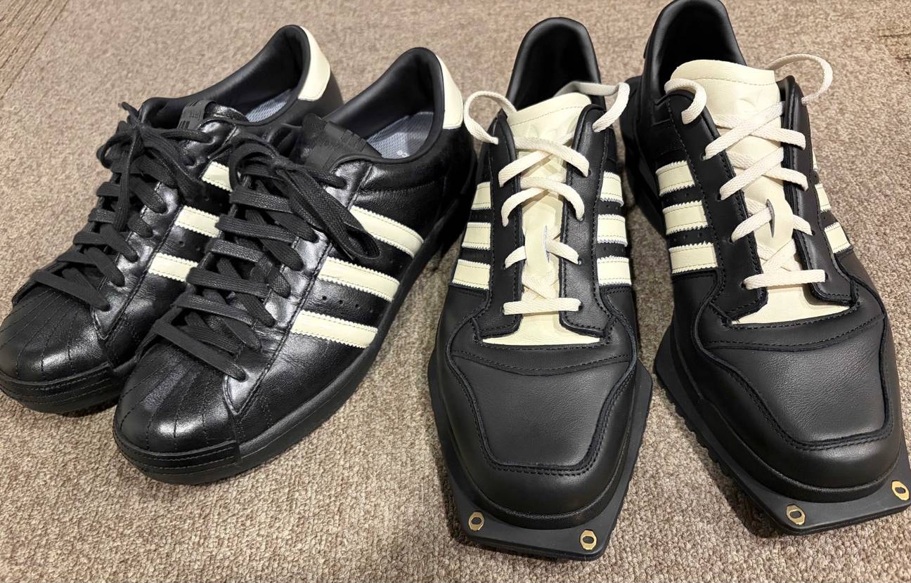 アディダスの黒×白は汎用性エグいから好き。今回のキュビズムもインラインでこれ出せ