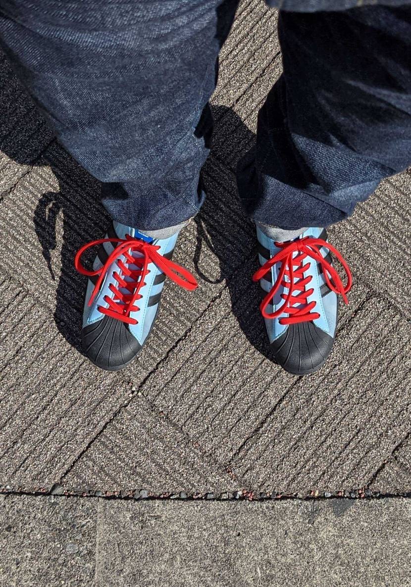 暖かくなってきてやっと履けた！
黒も楽しみ