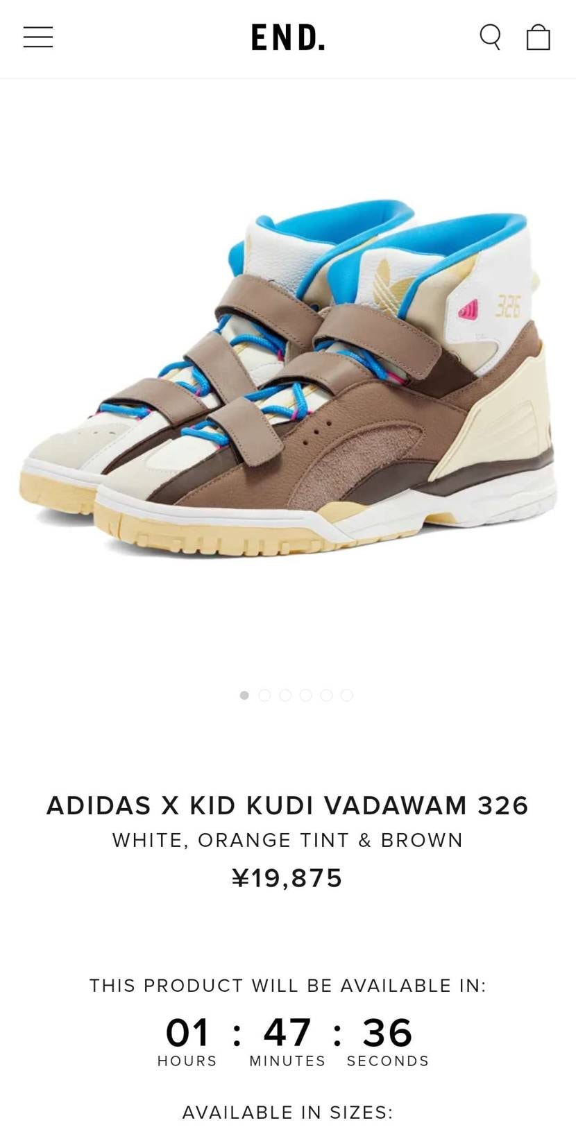 Kid Cudi VADAWAM 326 の新色
END.に来るね
国内もあるら