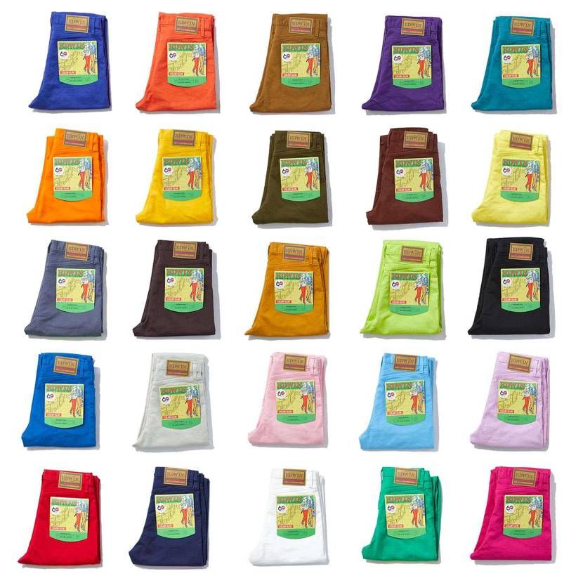 EDWIN 60周年記念の復刻25色カラースリム買った👖
安