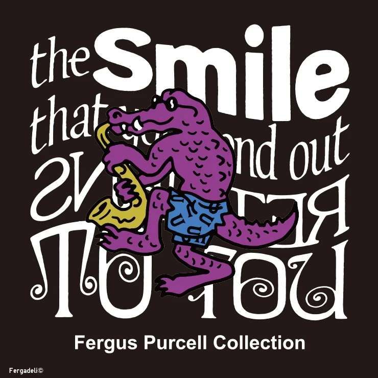 今度のUTはファーガス・パーセル！
たまたま昨日この人とコラボしたVANS AU