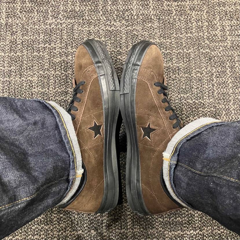 GSのセール価格➕誕生日クーポンで買った日本製のワンスタースエード。
渋くてめ