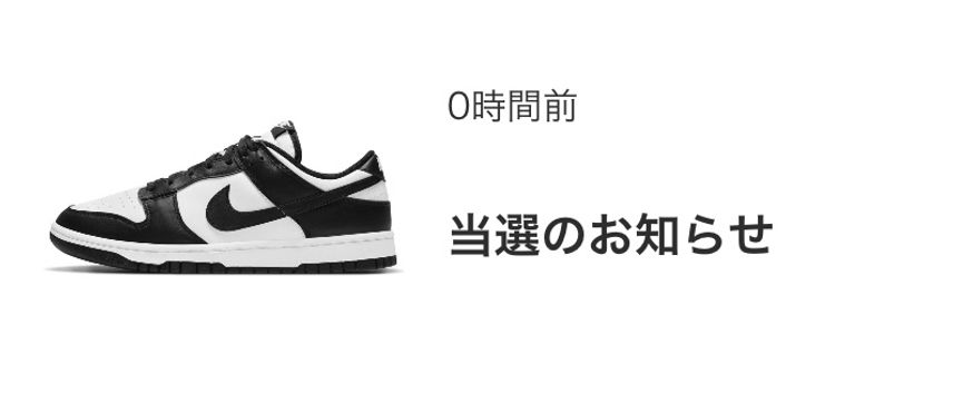 ダンクW当選、あざます😏
抽選初挑戦のゴリゴリbeginner's luck