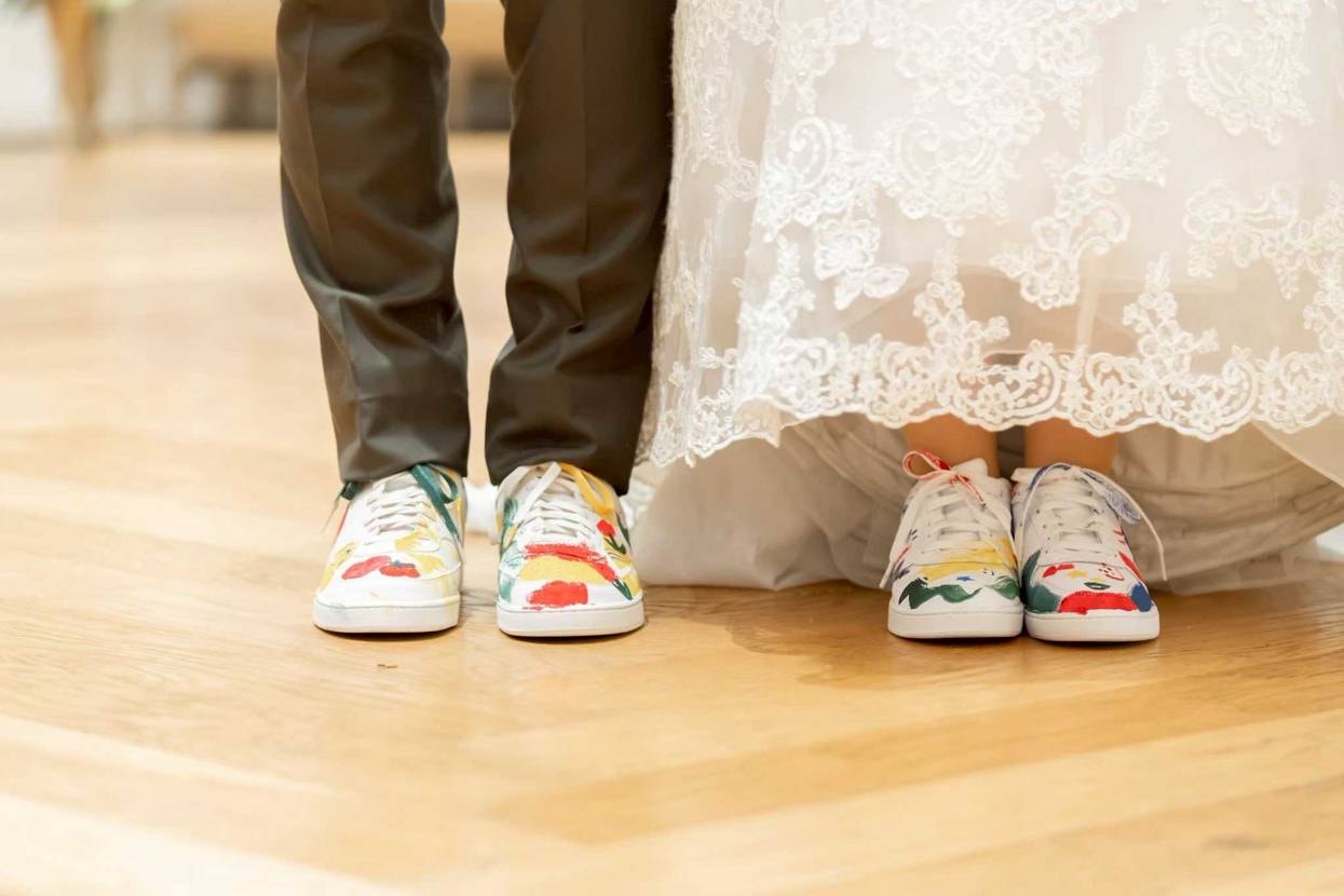 結婚式でスニーカー履いたり
飾ったり出来たの楽しかった😌