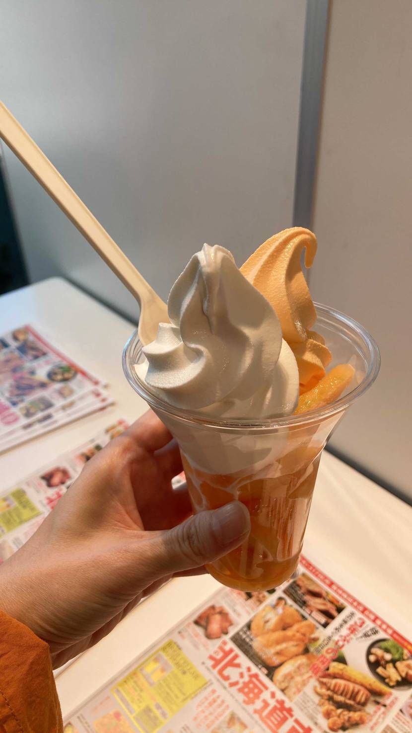 今日は、このメロンパフェを食べたくて(  ¨̮ )✨
天気