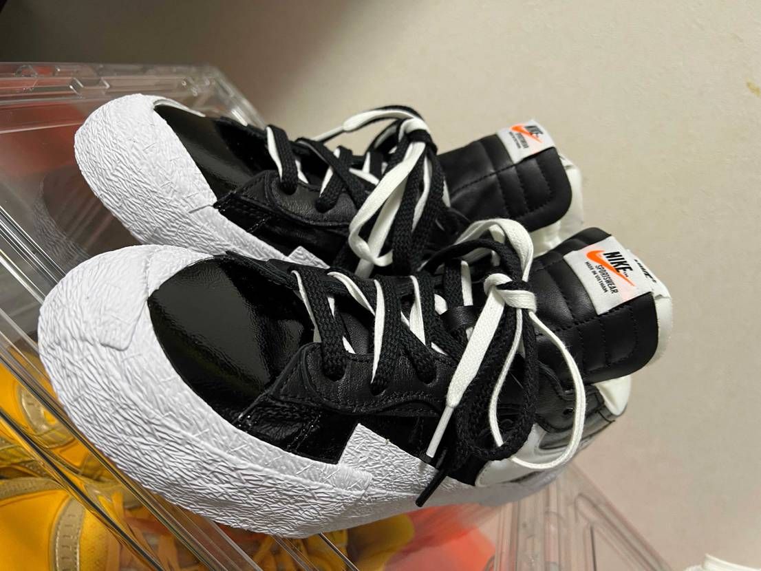 sacai Nike x Blazer Low ''Black Patent L