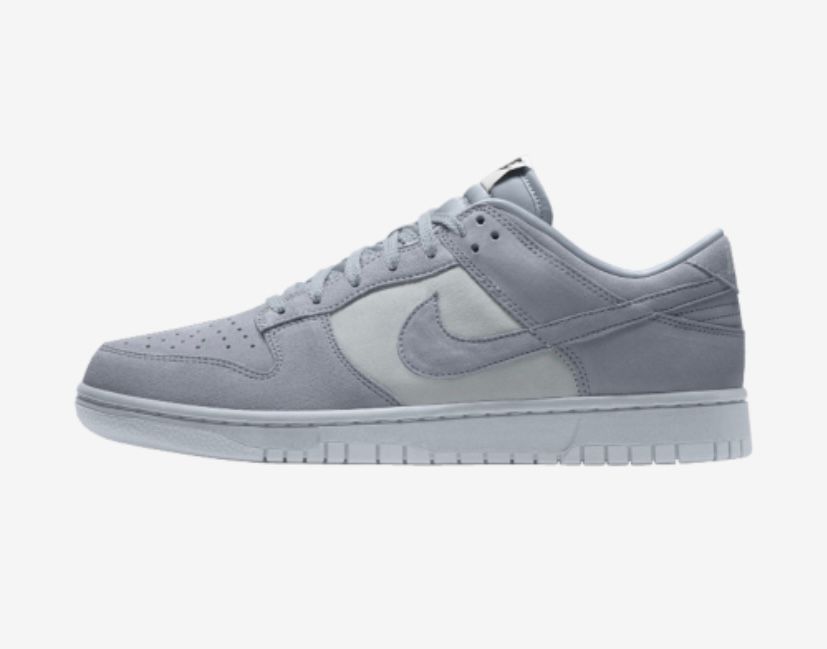 swooshをスエードで統一するか、アクセントでペブルドにするかでずっと悩んでま