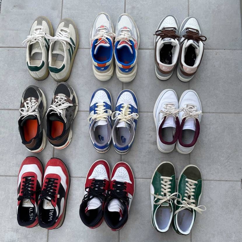 今年買って売らなかった9足、まあ癖がありますねえ…