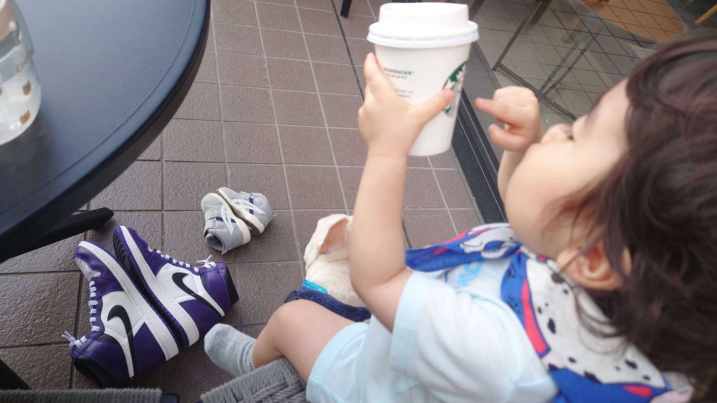 ブーム関係なく今でも見た目が好きでエアジョーダンばっか履きますが、1歳8か月の息
