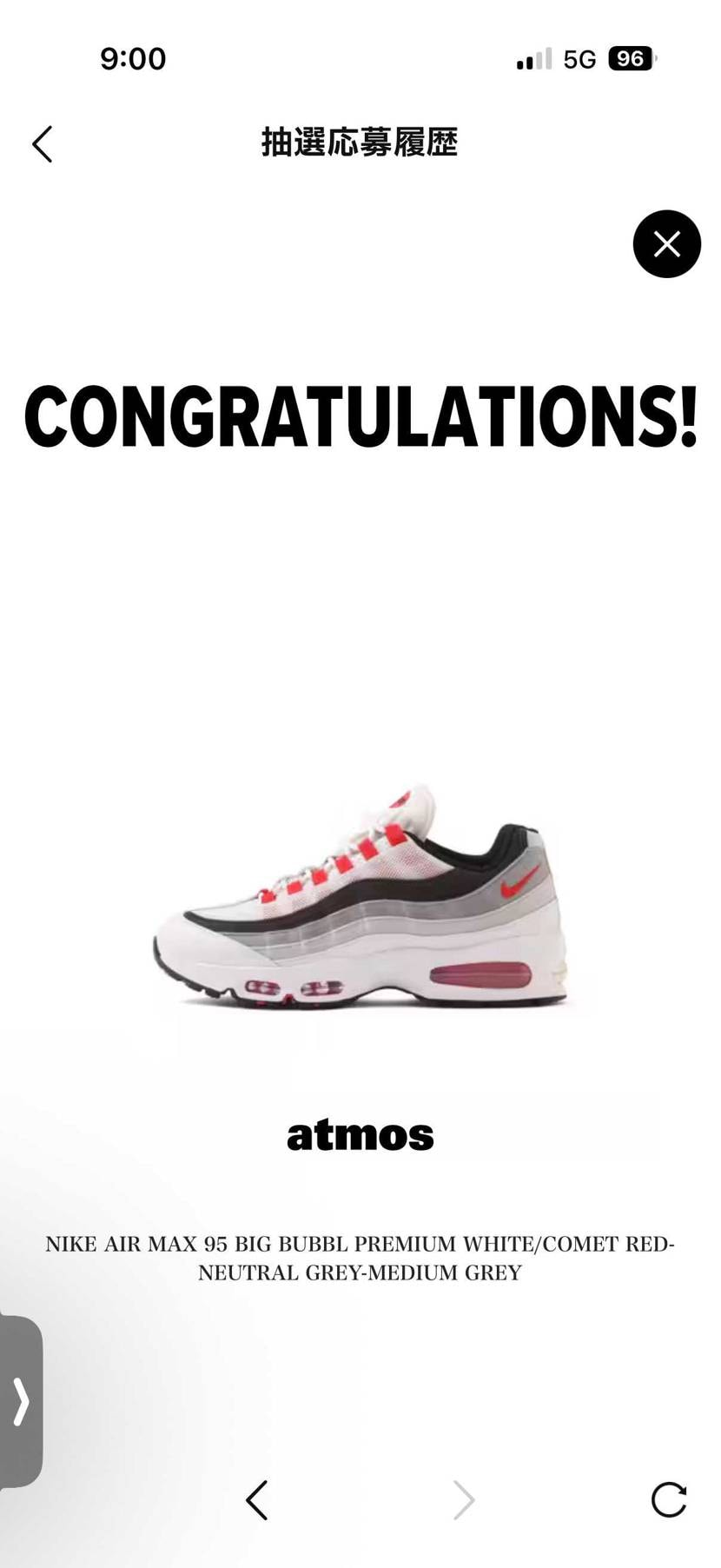 これでAIRMAX95は買い納😄
多分…