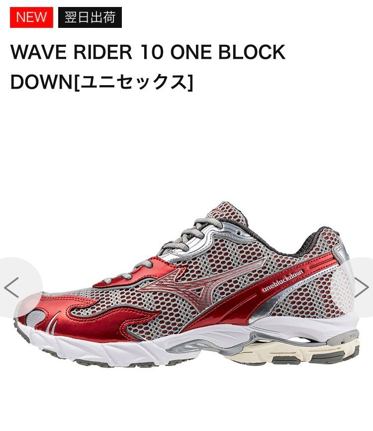 WAVE RIDER 10

黒は後からでも買えそうなんで、とりま赤