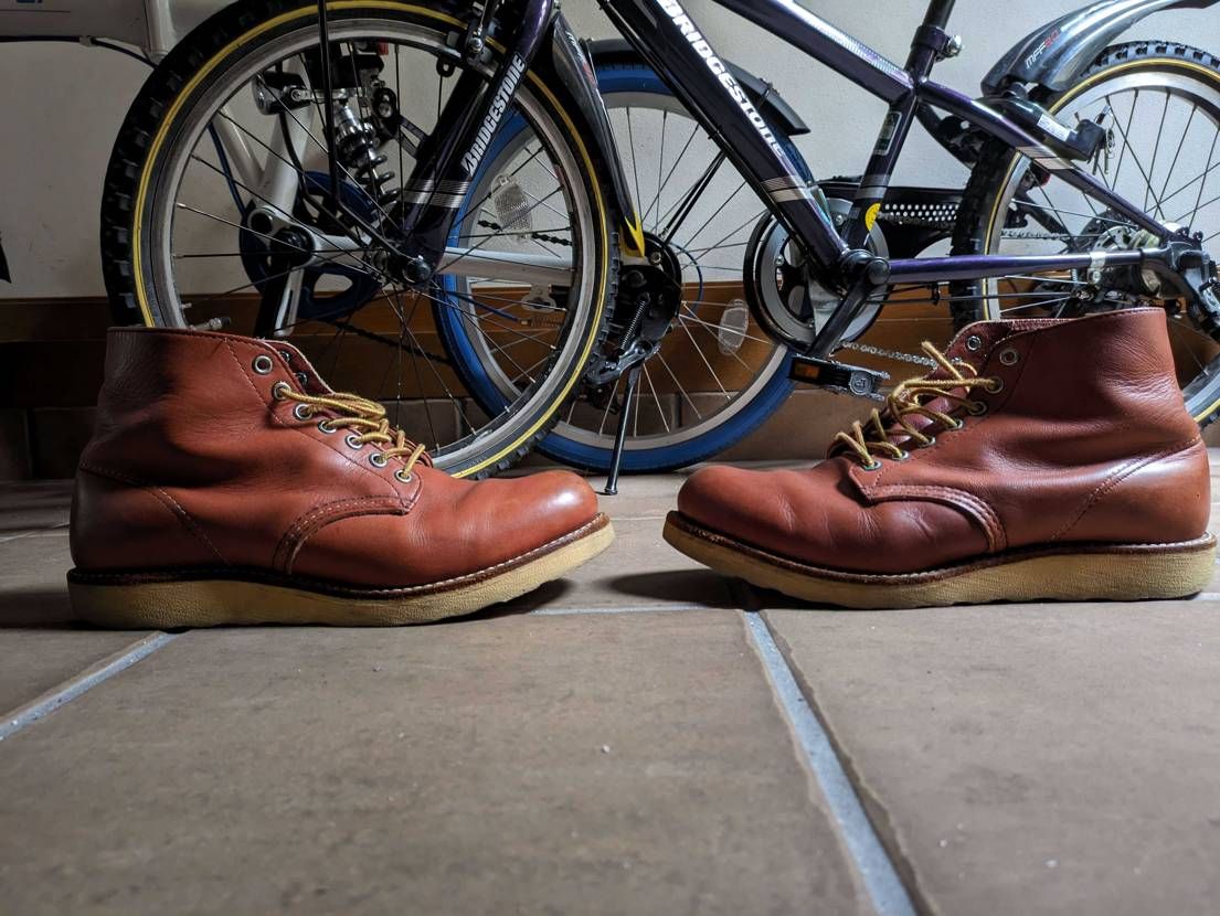 かなり昔に買った🟥🪽
寒い時期になると履きたくなるので久々