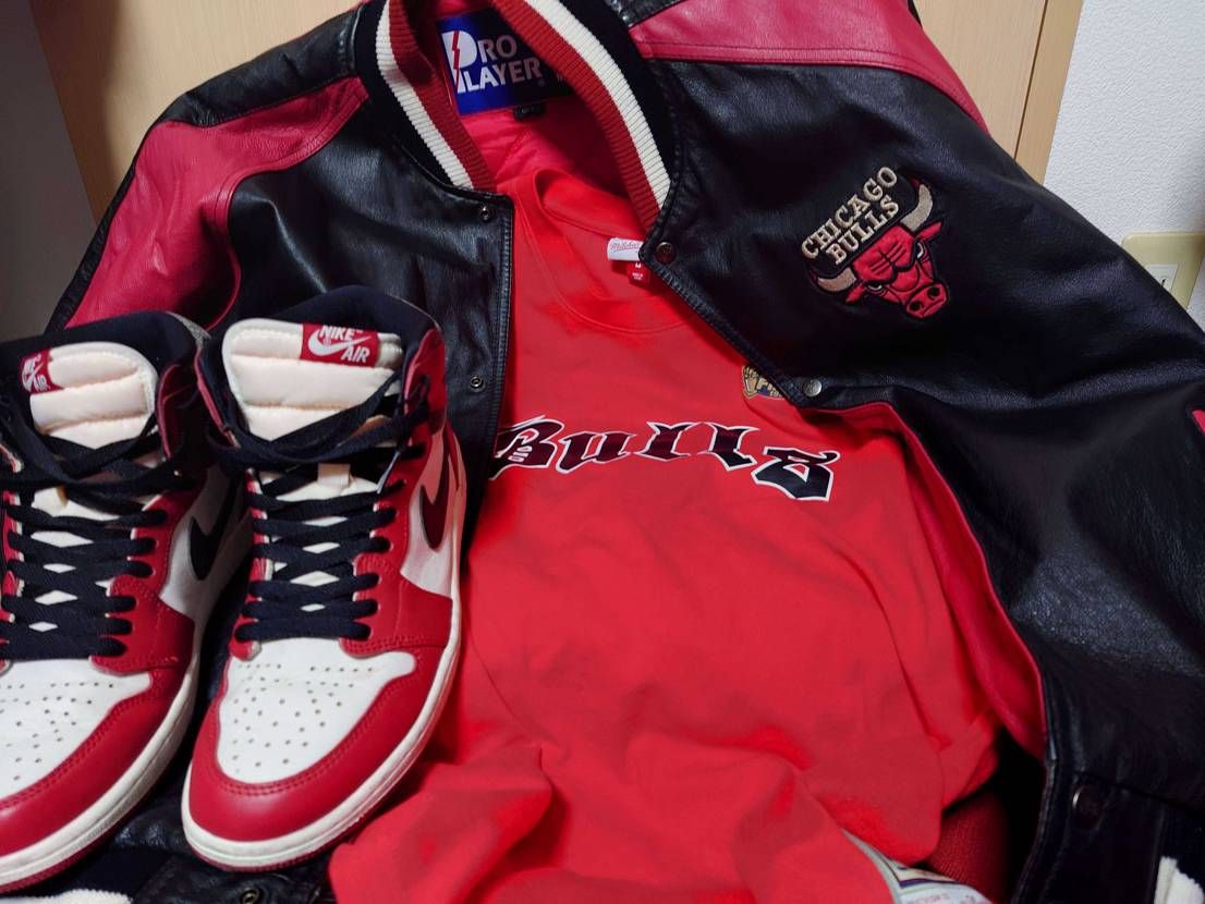 ブルズのレザージャンパーにつけて今まで我慢してたLFも行っちゃいましたよ～😙
