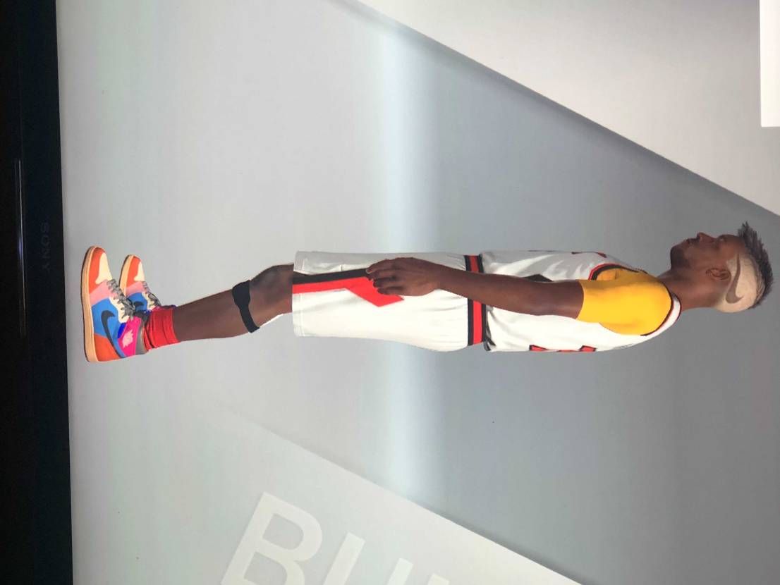 ps4のNBA 2k21のエディット作成でaj1 カスタムで