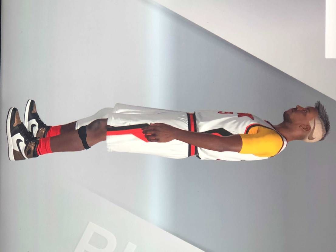 ps4のNBA 2k21のエディット作成でaj1 カスタムで