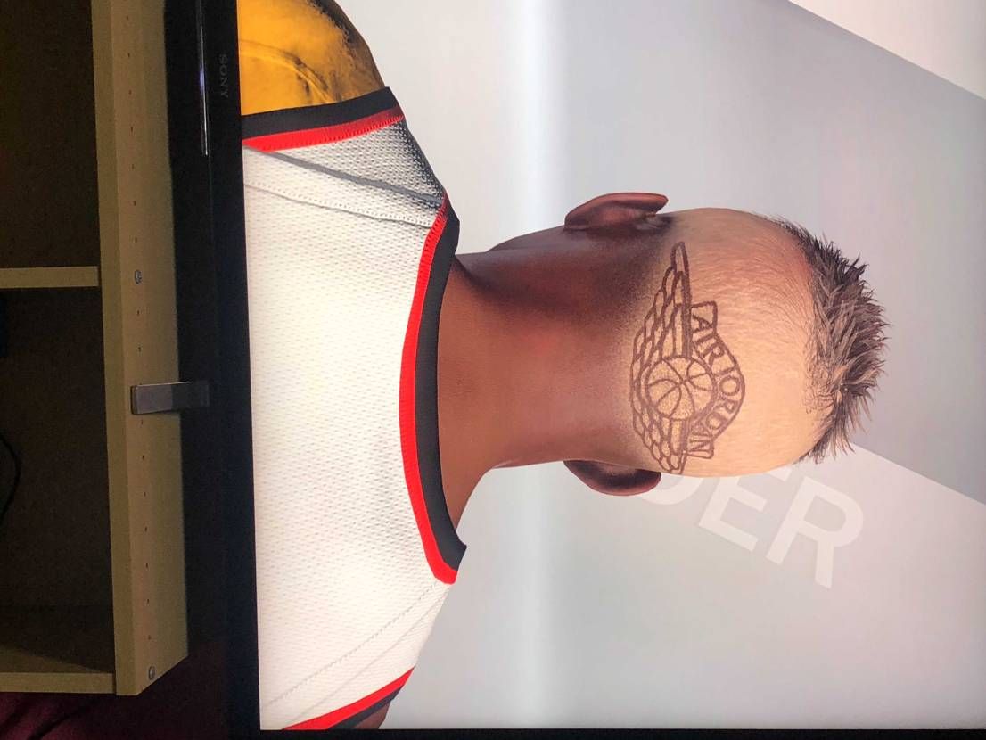 ps4のNBA 2k21のエディット作成でaj1 カスタムで