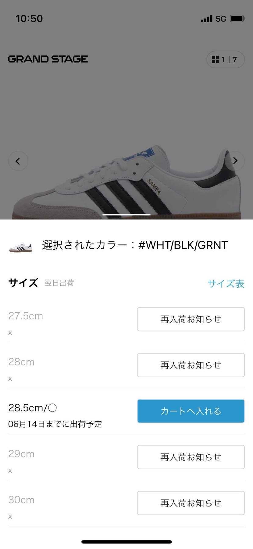 ほーい。欲しい人〜。28センチ〜。