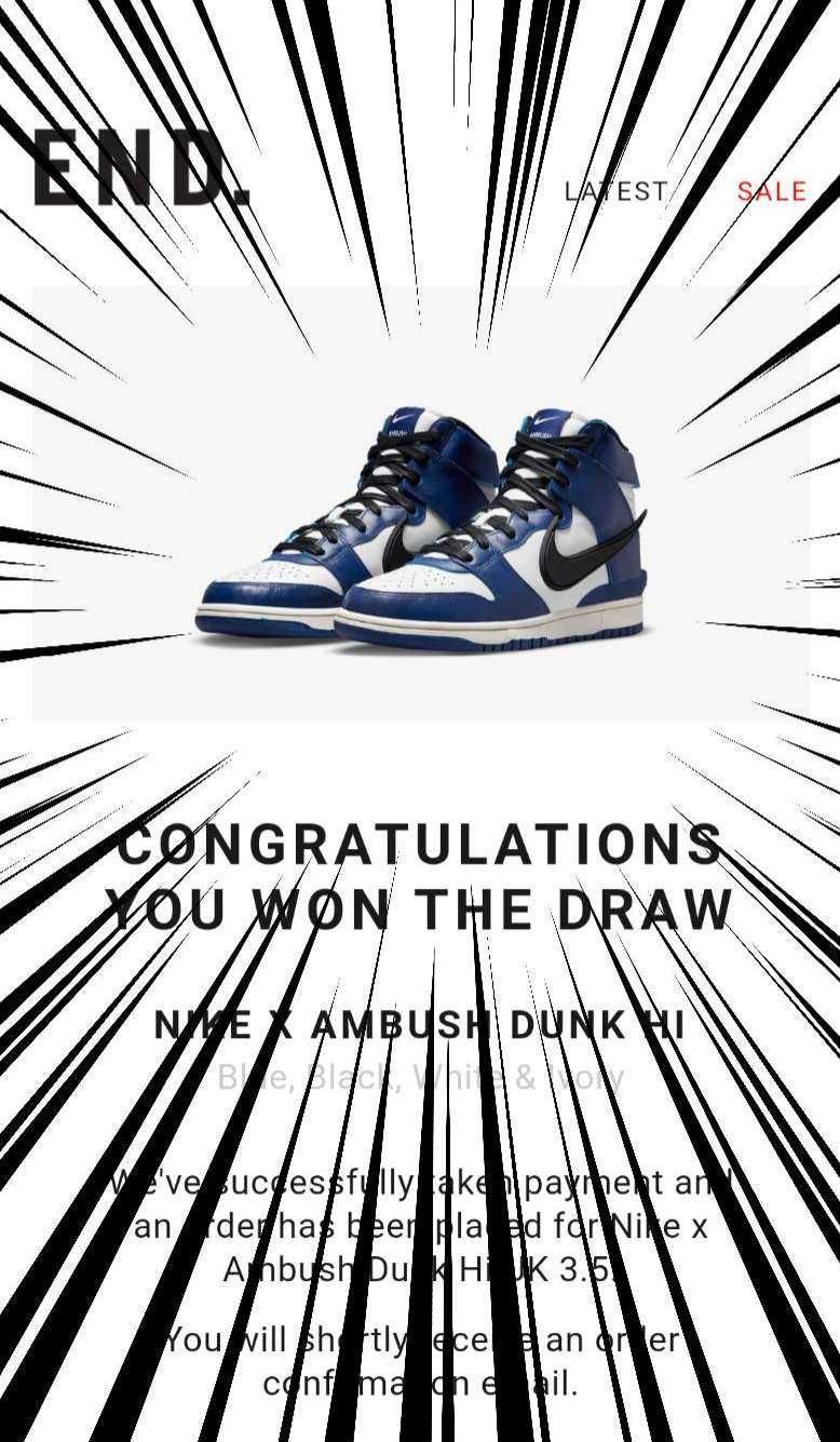 はーーーん😭
もうほんとに絶望してた！小さいサイズプレ値高いし！
支援してくれた