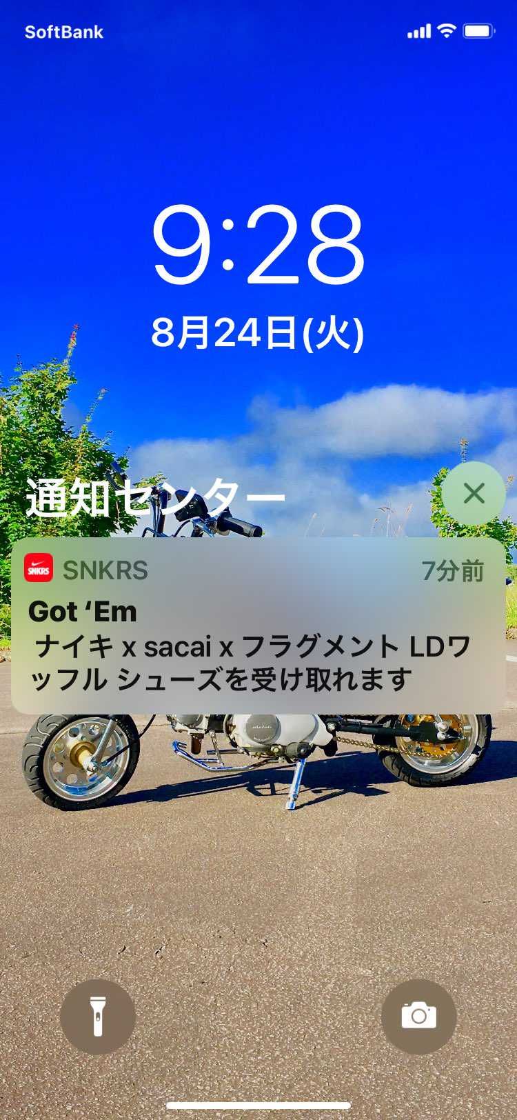 欲しかったサカイのグレーGOT'EMできた〜👟

オフホワlot48に続けて