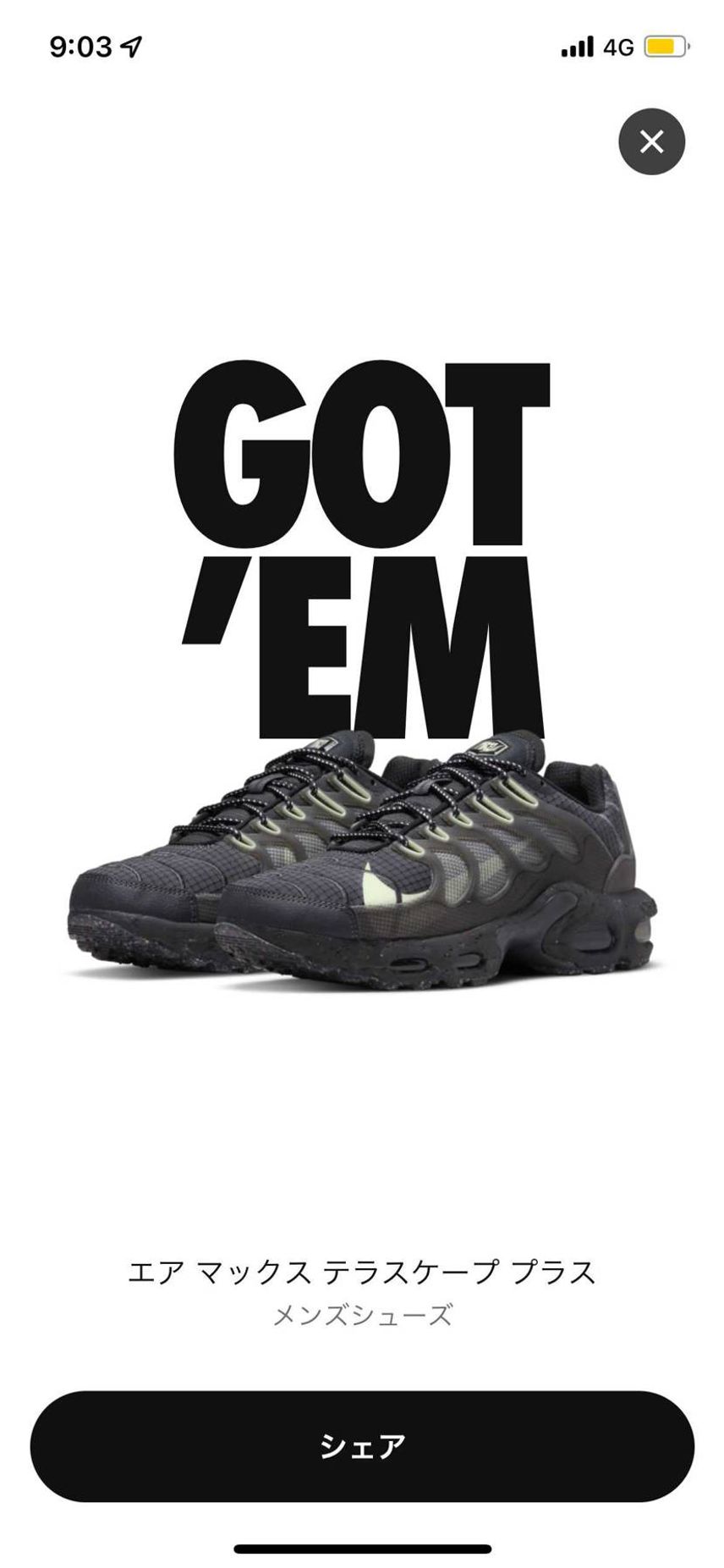 人気ないの最高!
とりあえず二足買って一足に絞ります。これができるのがNIKE