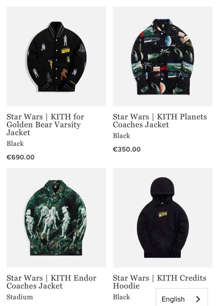 kith STAR WARS