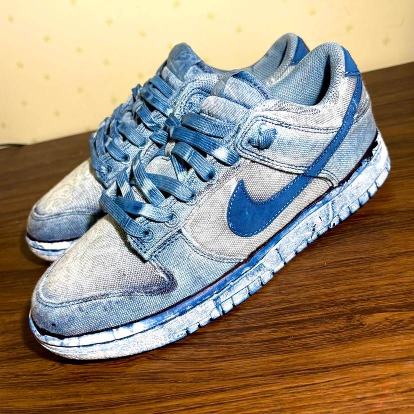 スニーカーを自宅で藍染してみた件👟
かなり藍染感は無くなってしまったがか
