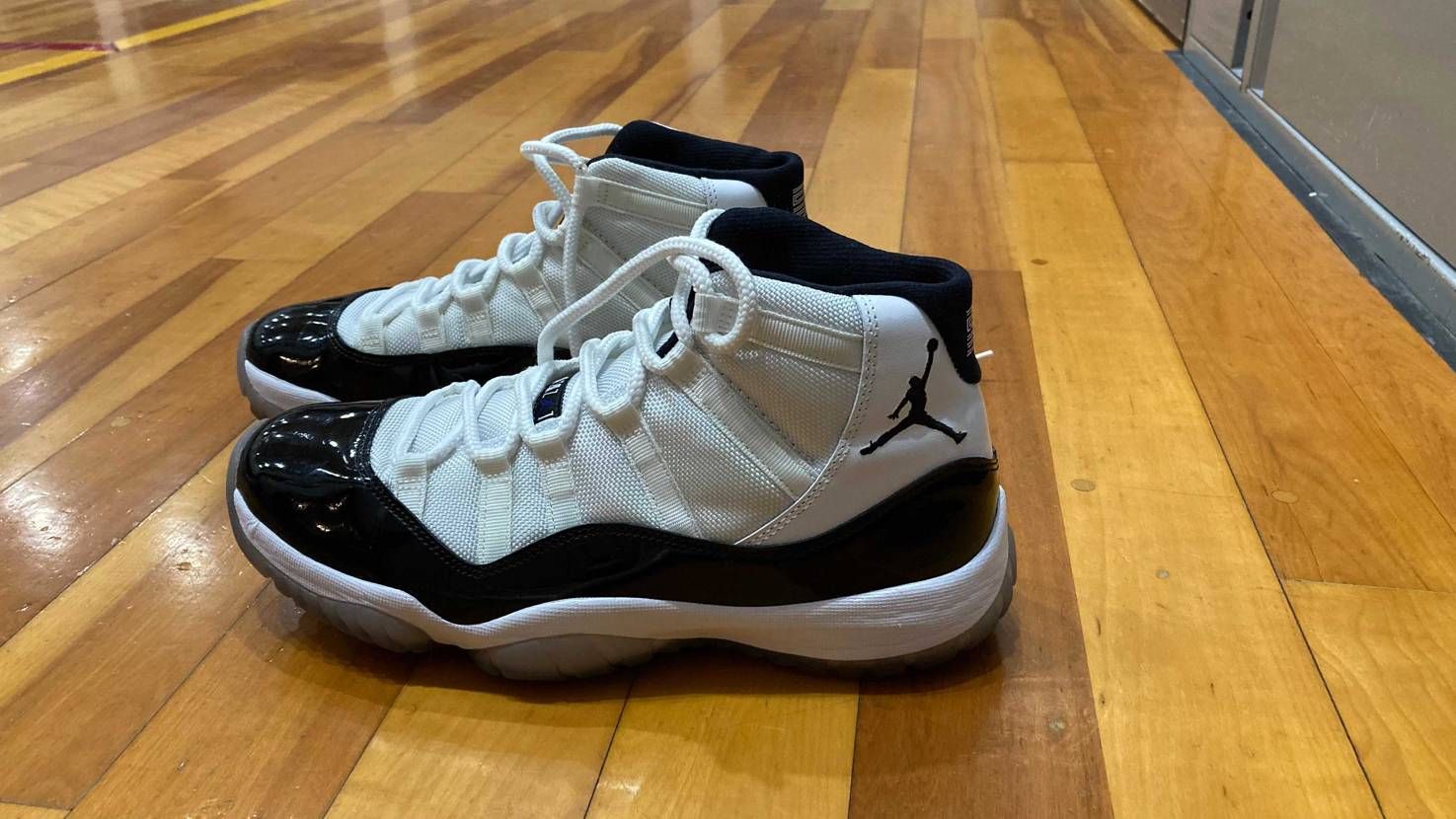 今日はバスケの日でした。
2011年製 Jordan 11 コンコルド