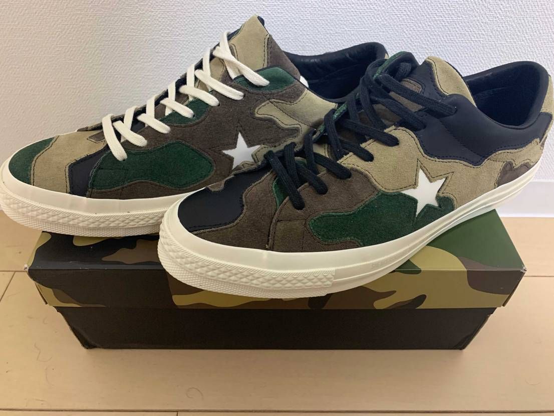 🦆柄のOne Star。黒以外はスエードで色味も落ち着いてるからこれから履く回数