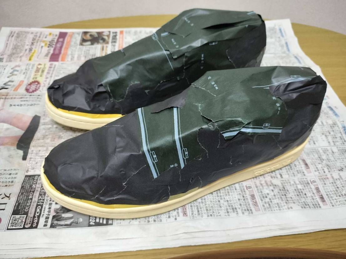 キックスラップのイエローリムーバーを晴れの日を狙って使ったらいい感じに黄ばみが取