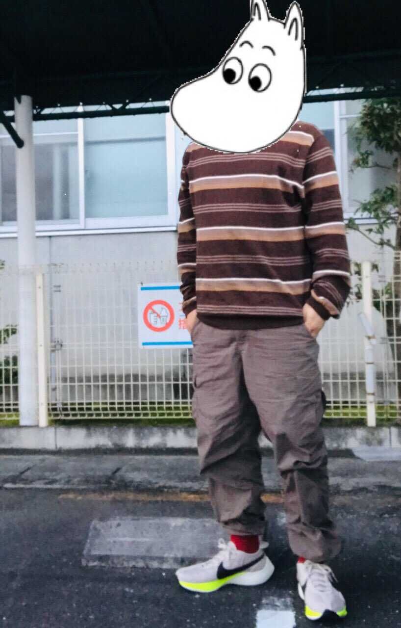 昨日箱切りで見つけたムーンレーサーで
おじい色コーデ