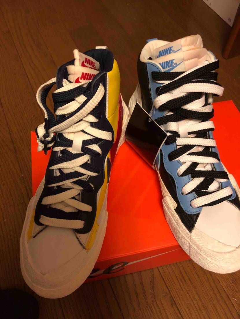 やっと揃いました😆青の方はsnkrsでゲットできたものの本命黄色も欲しくこちらの