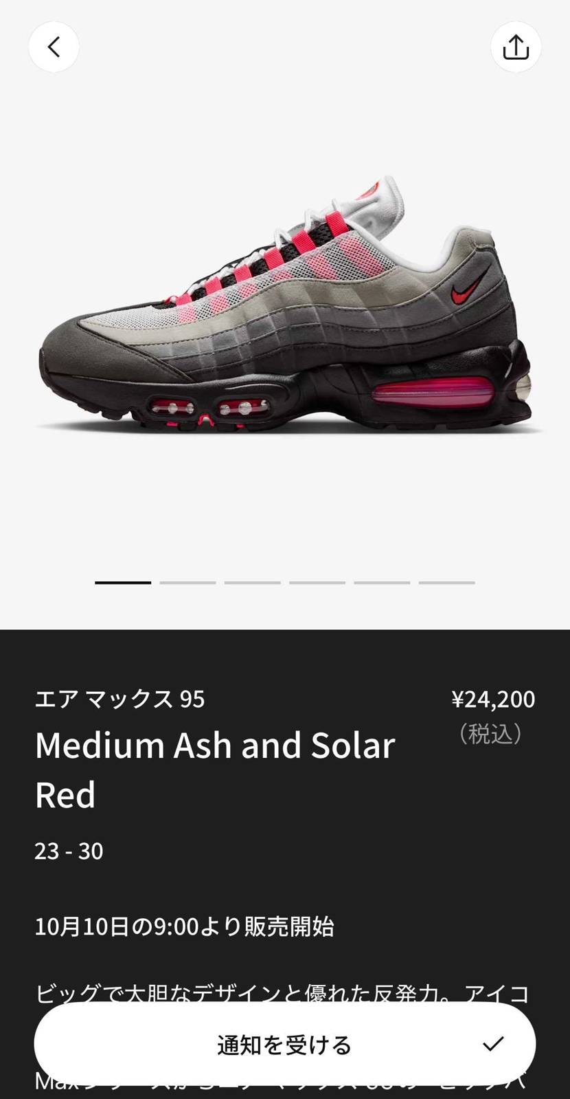 Nike Air Max 95 OG Big Bubble Medium Ash