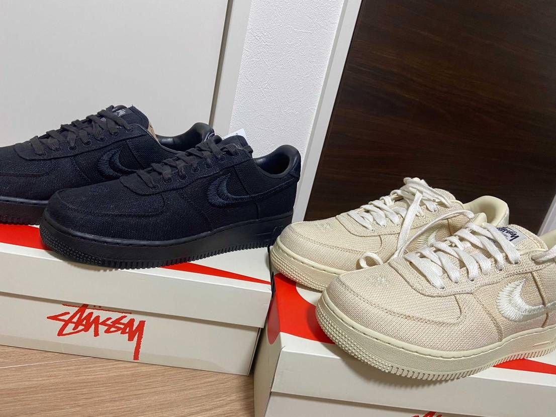 白、黒どっちもGET #nike #stussy #af1
こちらSTU