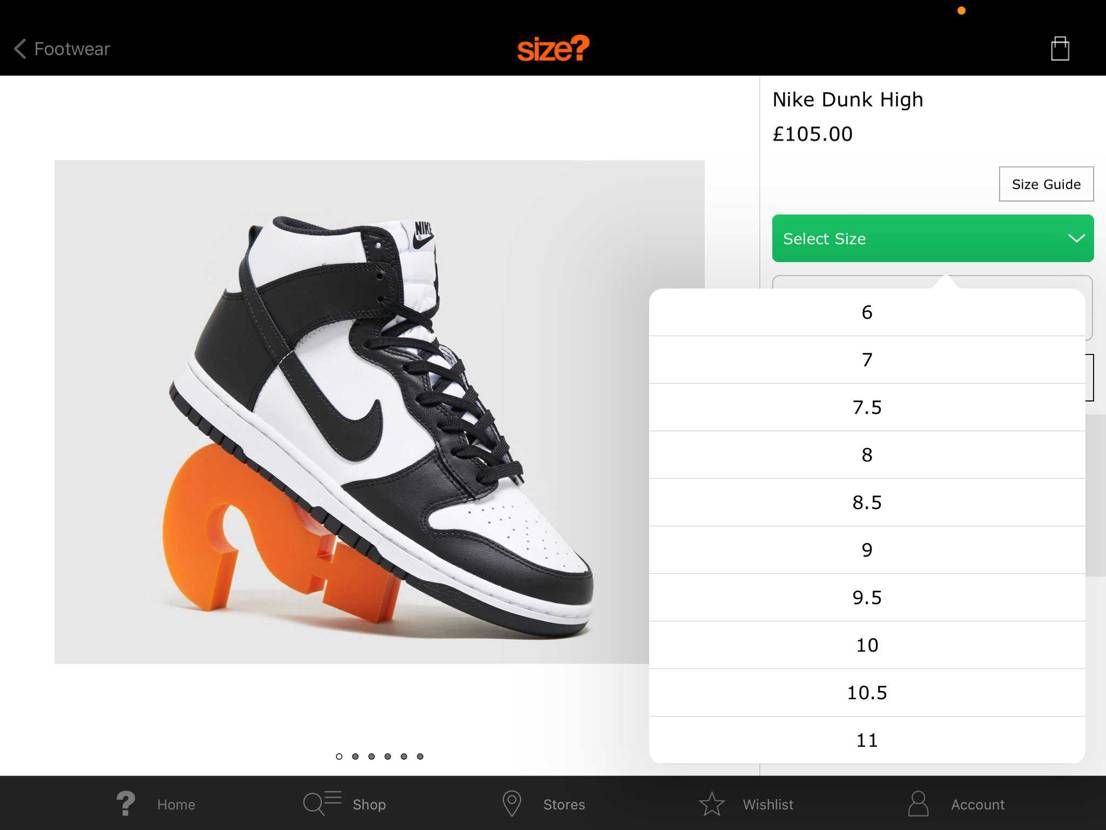 size?でダンクハイパンダ全サイズリスしてます!