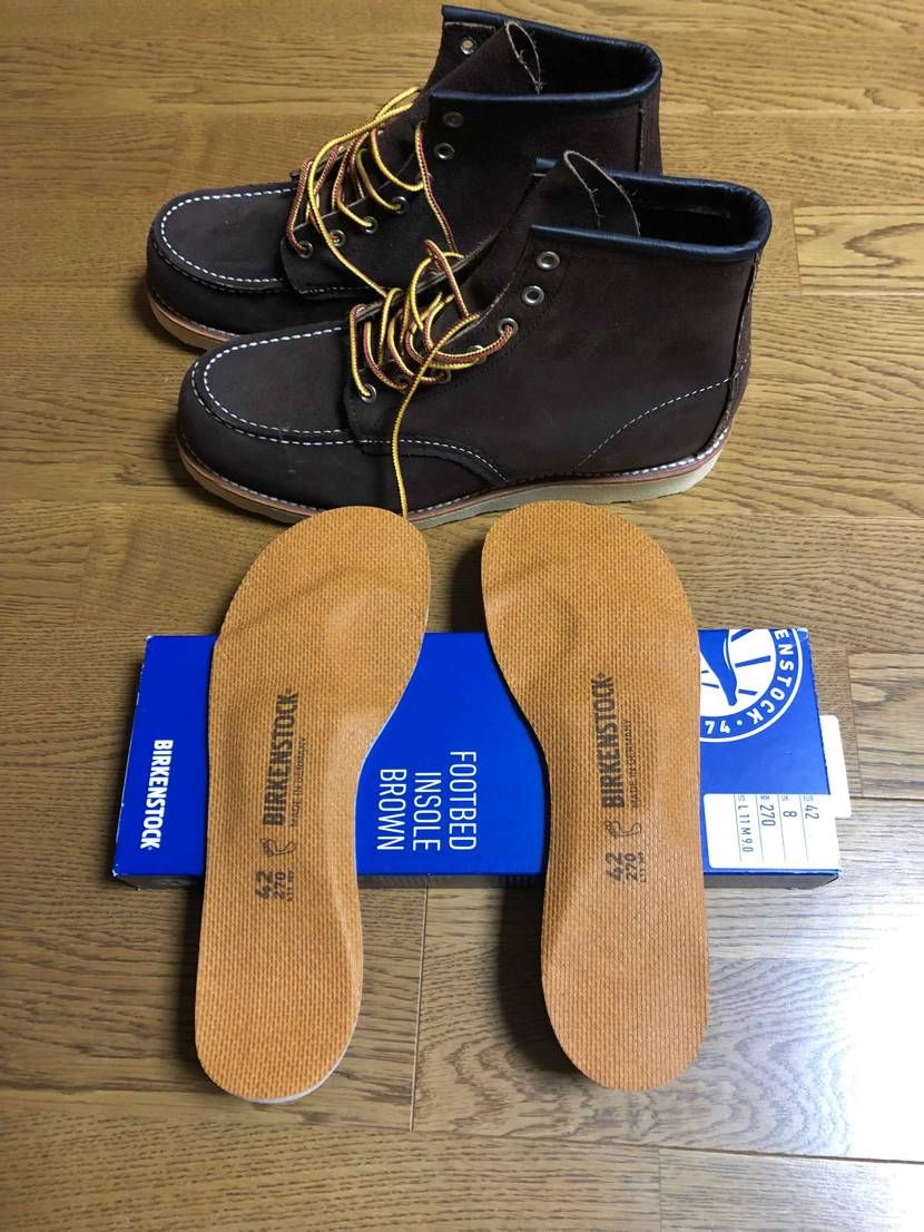 RED WING　8878
🥾用に買ったビルケンのインソール＂FOOTBED＂