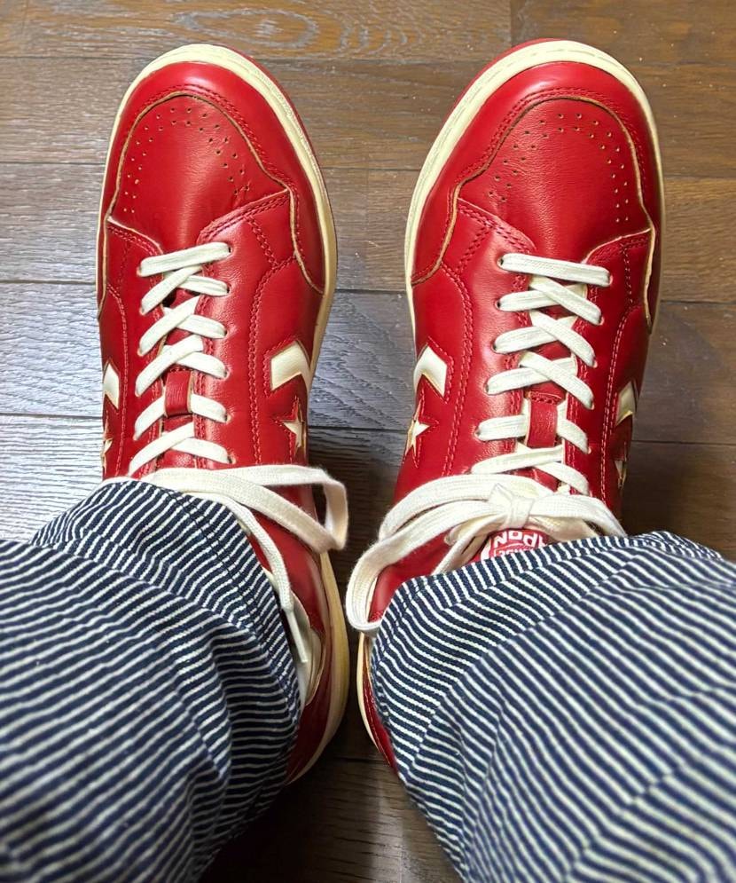 茶芯レザーの赤いヤツ
通称 赤ちゃん
黒もですが値段もお手頃でおすすめです