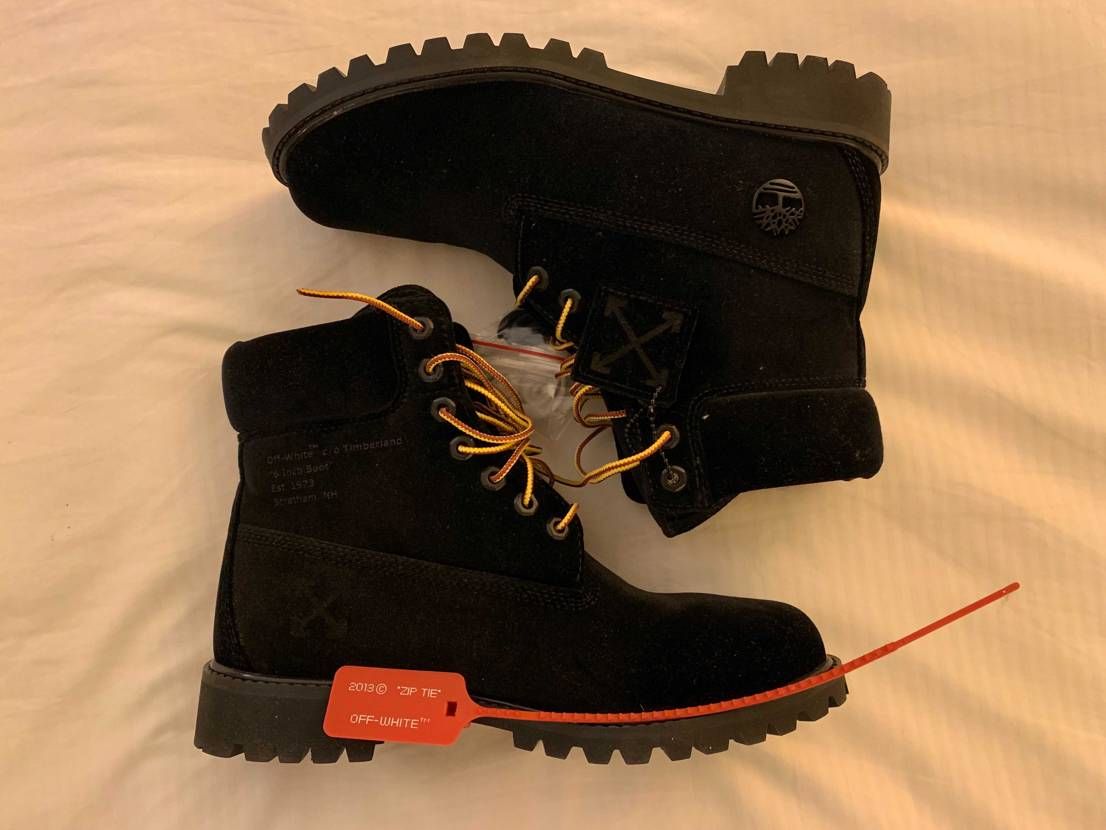 Off-WhiteとTimberlandのコラボなんてあったんやな、半額位で買え