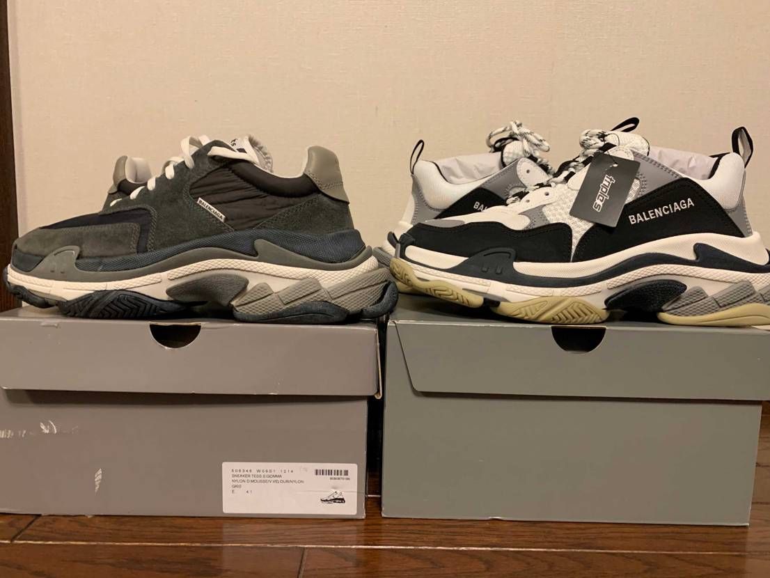 今年2回目に買ったスニーカーはBALENCIAGAのトリプルSになりました!