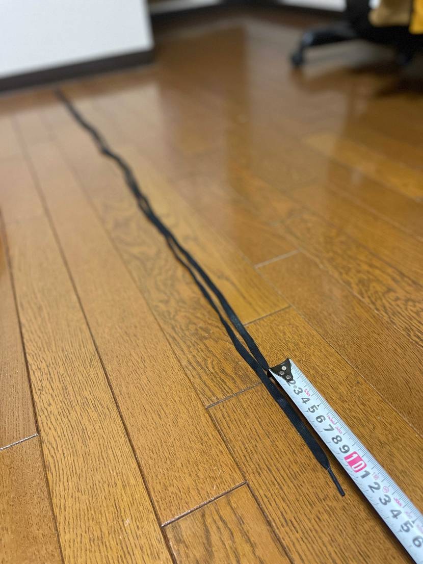 シューレースの長さが10センチも違うんだがw
たしかユーチ