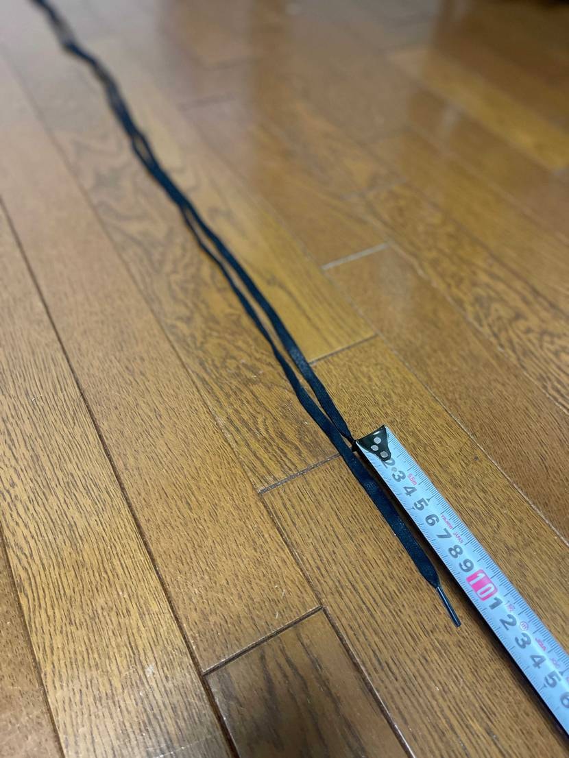 シューレースの長さが10センチも違うんだがw
たしかユーチ