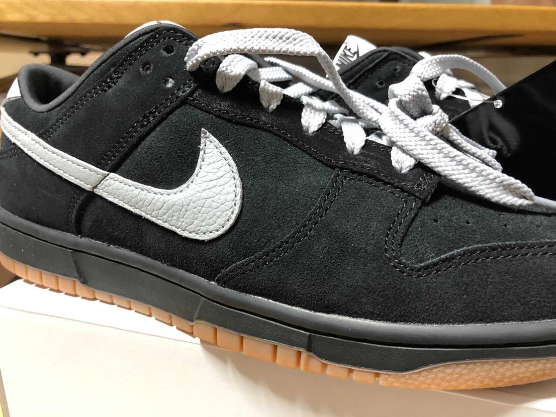 ダンクbyyou届きました。
黒のオールスウェードにグレーのレザースウッシュで