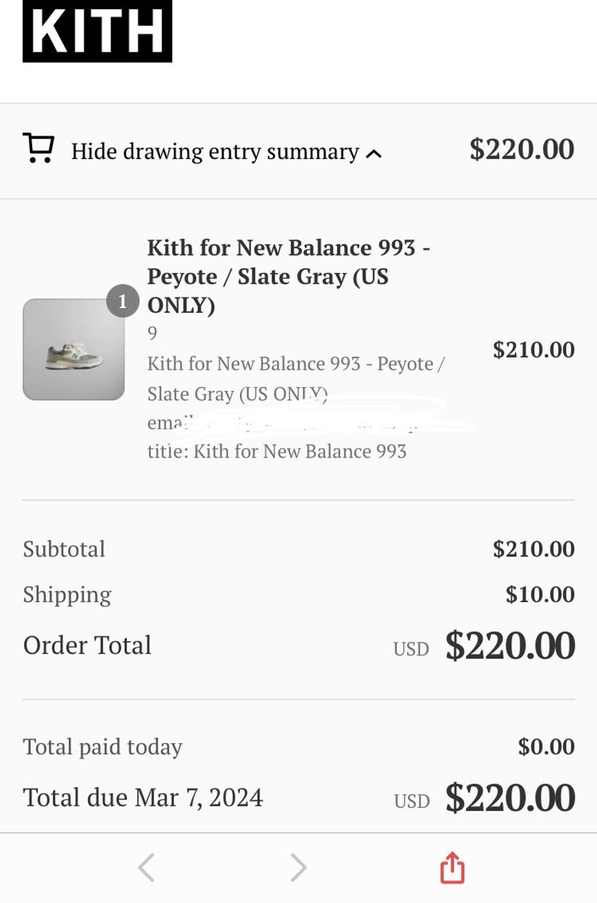 おーkith us 初めて当選したー
直送ダメって書いてあるから転送使ったのに