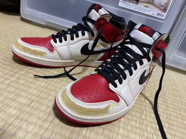 ビンテージカスタムに挑戦しました。
コーヒー染めしたんですが、もっと何かしてや